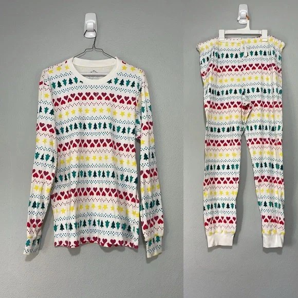 Primary Organic Cotton Fair Isle Christmas Pajamas - Picture 1 of 10